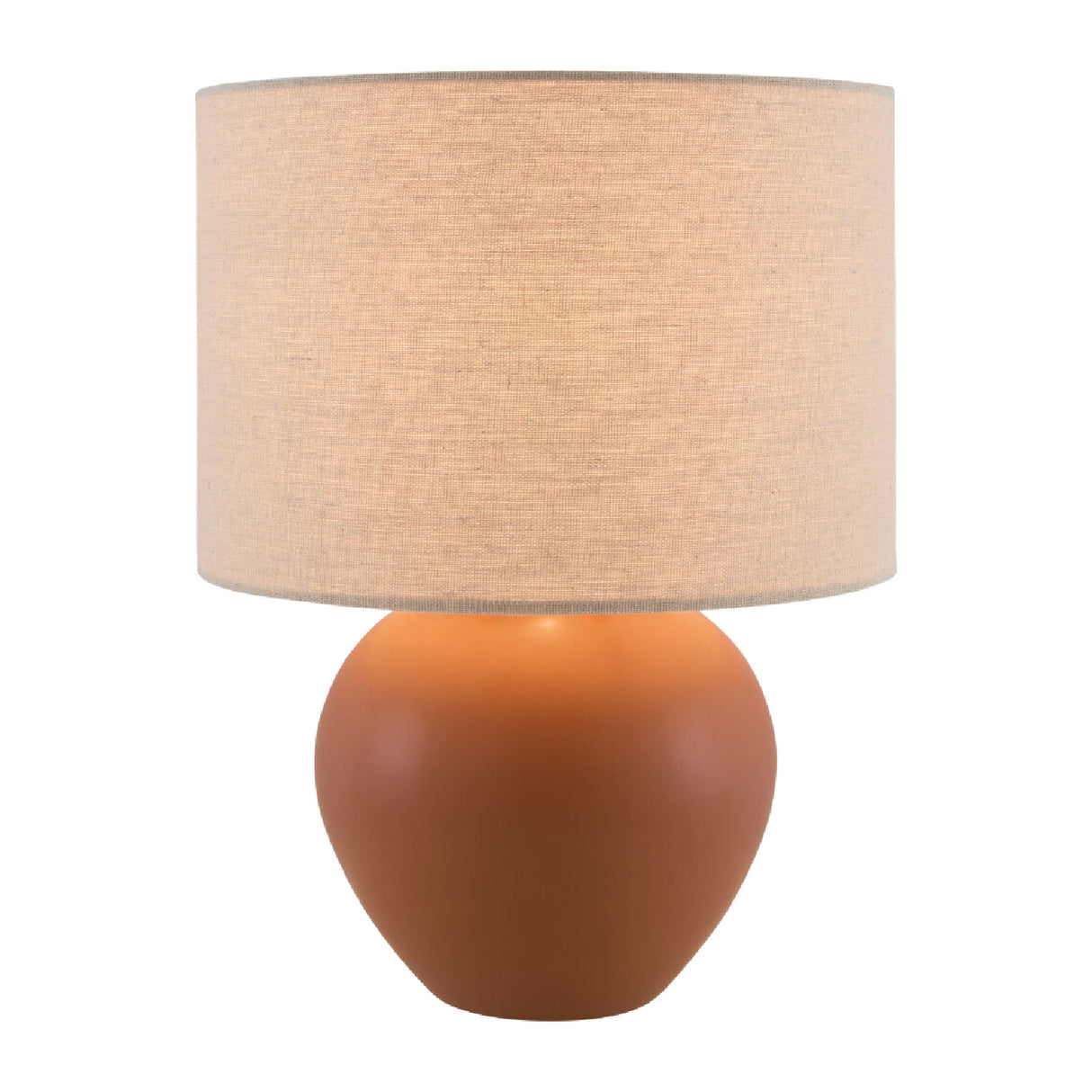 Modern European furniture - Rounded Ceramic Linen Table Lamp - www.oroa.com