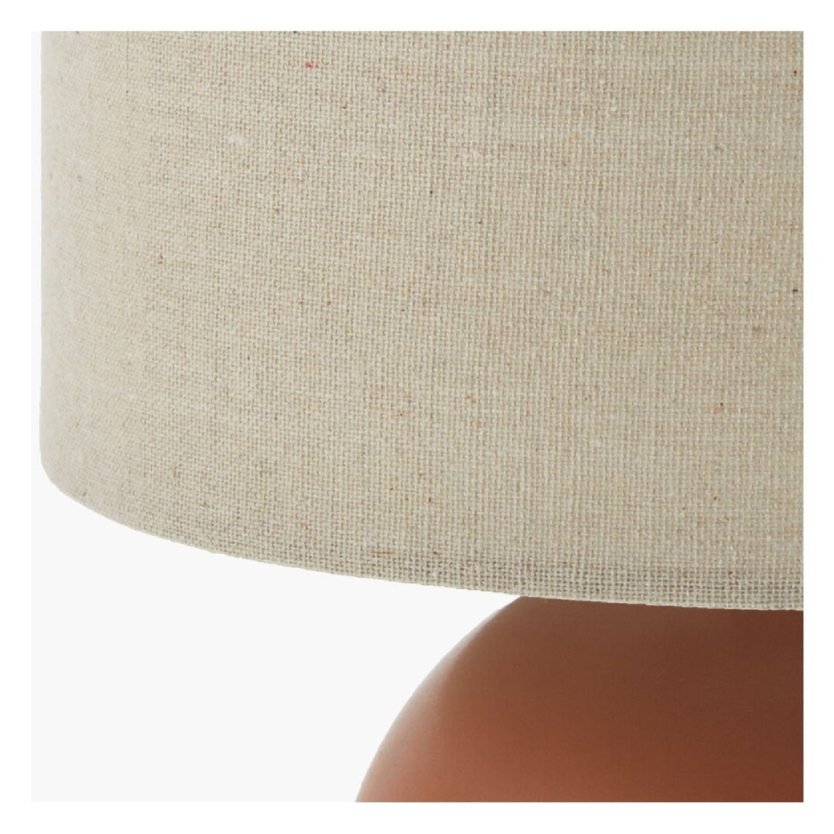 Modern European furniture - Rounded Ceramic Linen Table Lamp - www.oroa.com