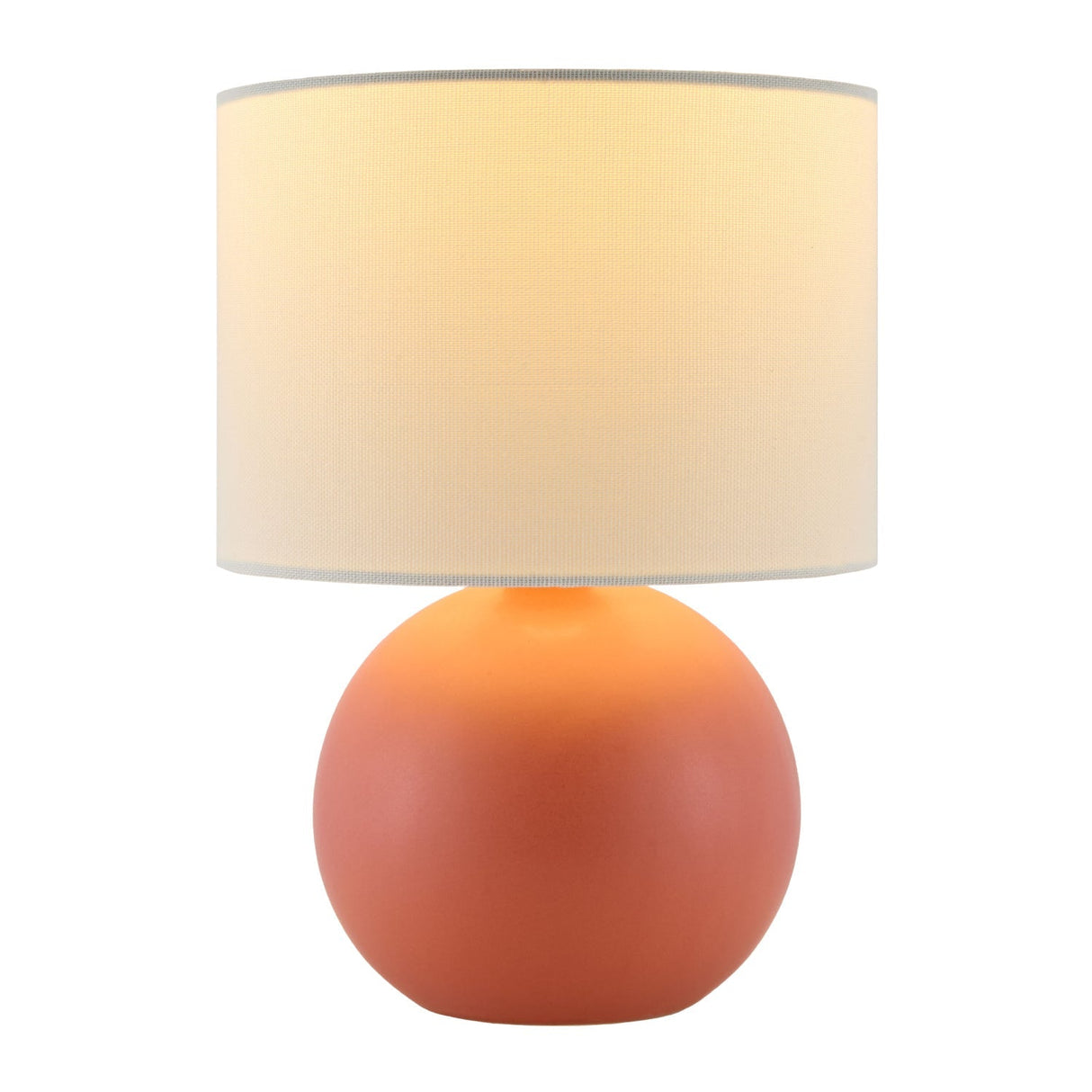 Modern European furniture - Round Glazed Ceramic Table Lamp - www.oroa.com