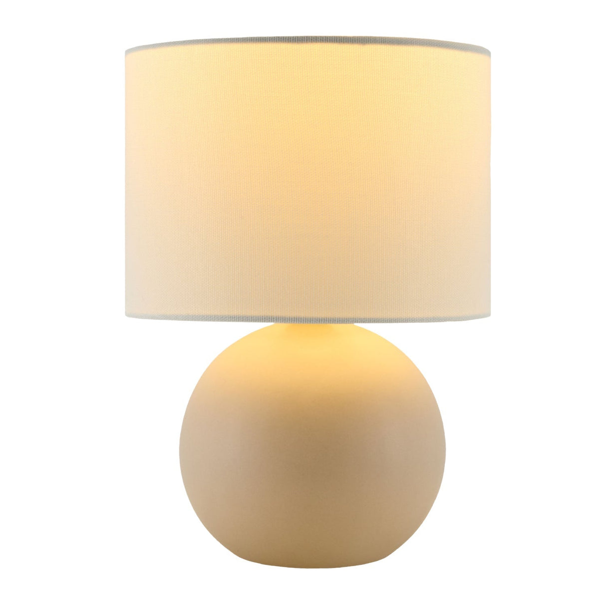 Modern European furniture - Round Glazed Ceramic Table Lamp - www.oroa.com