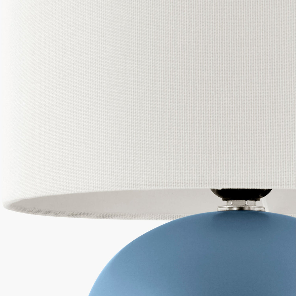 Modern European furniture - Round Glazed Ceramic Table Lamp - www.oroa.com
