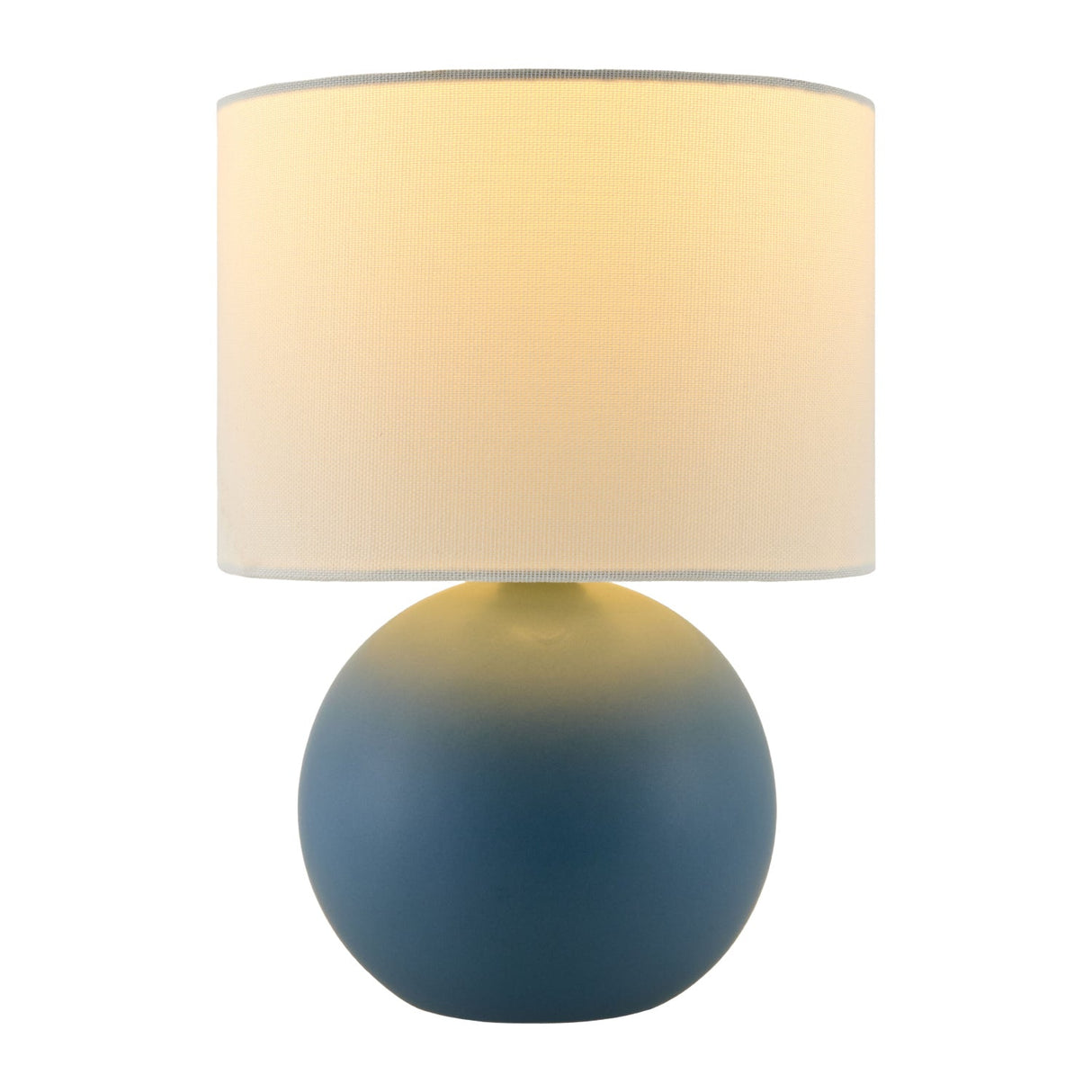 Modern European furniture - Round Glazed Ceramic Table Lamp - www.oroa.com