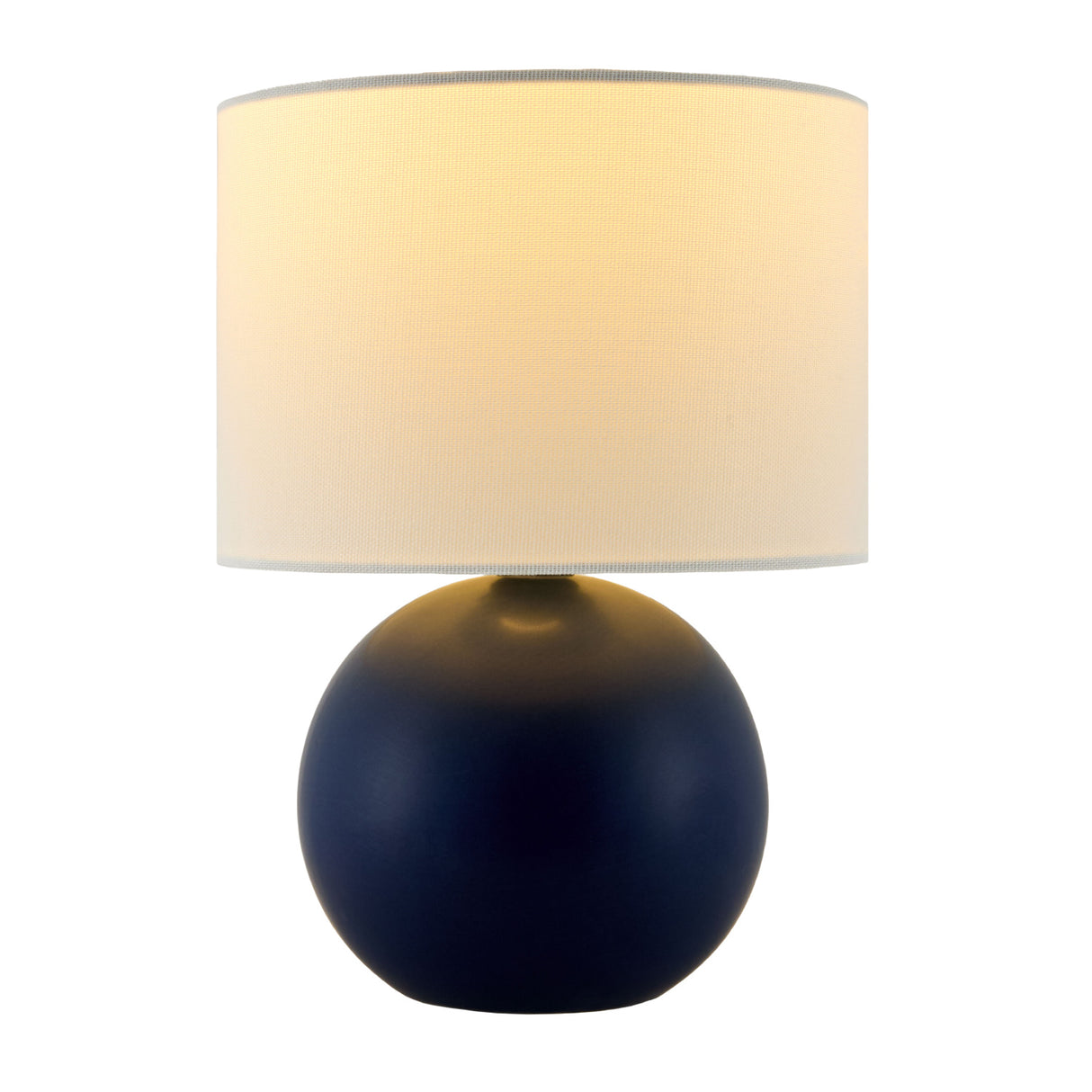 Modern European furniture - Round Glazed Ceramic Table Lamp - www.oroa.com
