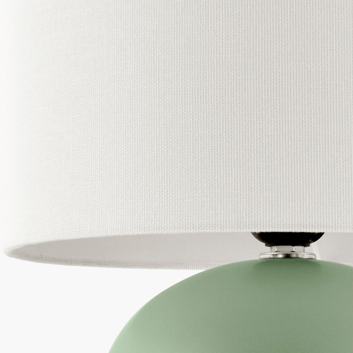 Modern European furniture - White Linen Ceramic Table Lamp - www.oroa.com