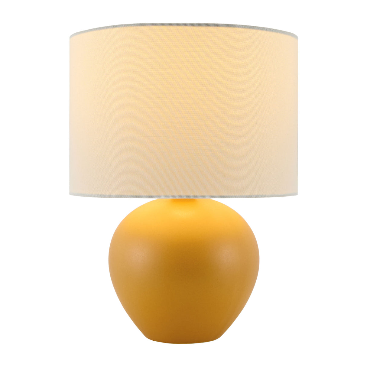Modern European furniture - White Linen Ceramic Table Lamp - www.oroa.com
