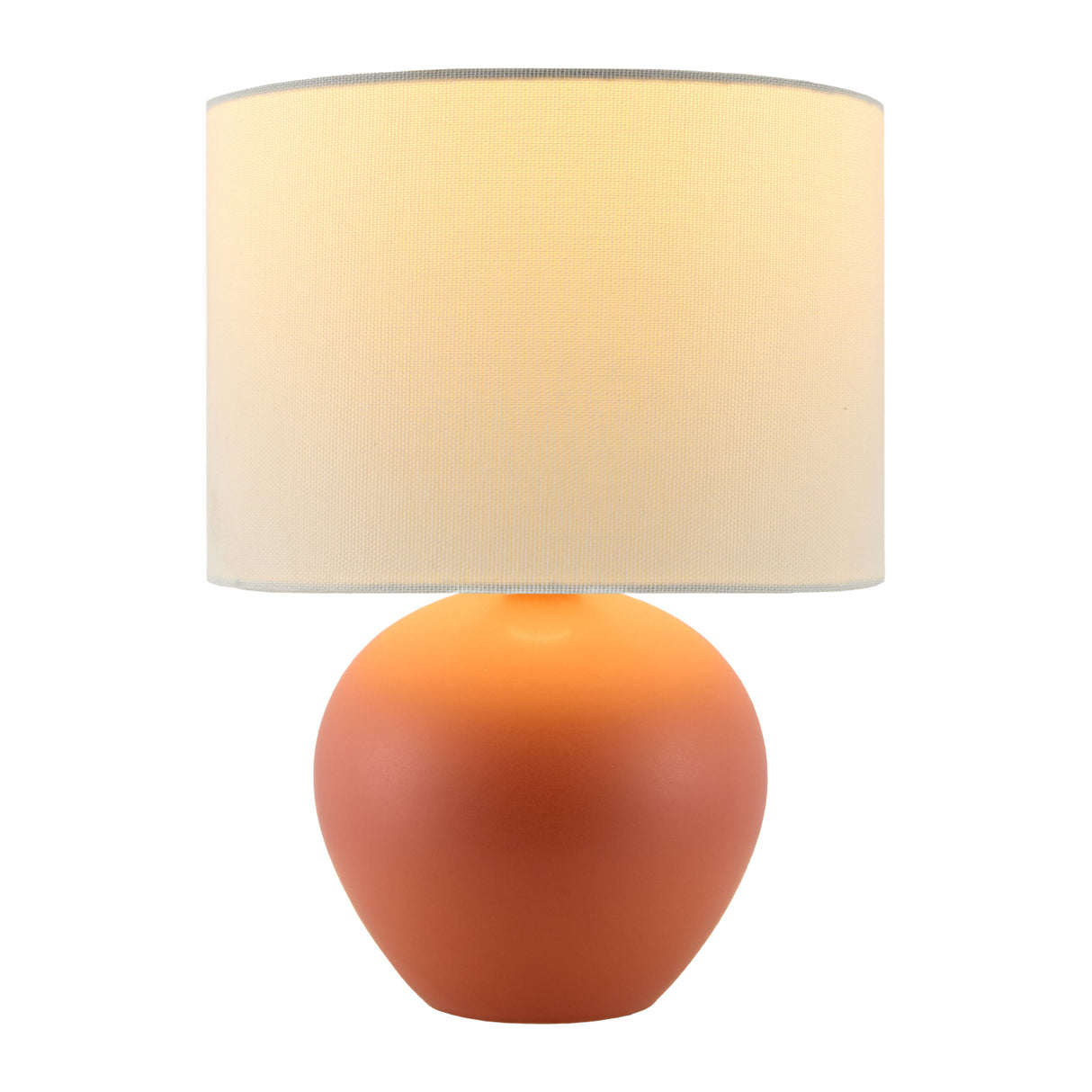Modern European furniture - White Linen Ceramic Table Lamp - www.oroa.com