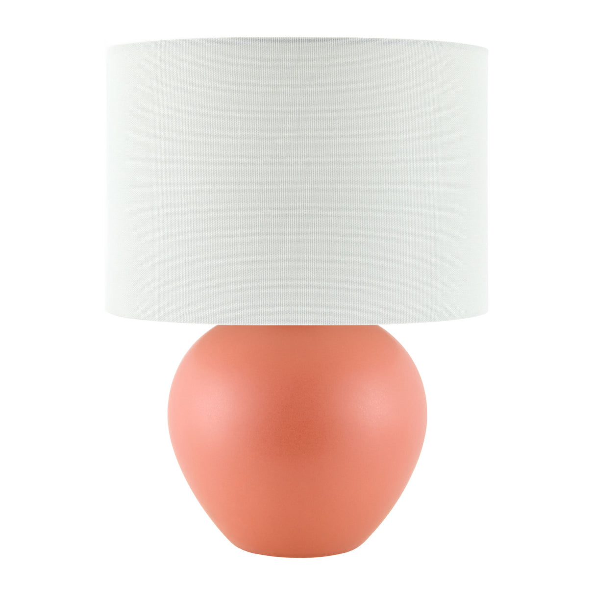 Modern European furniture - White Linen Ceramic Table Lamp - www.oroa.com
