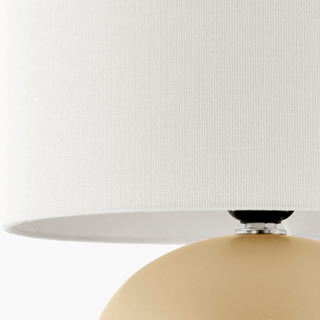 Modern European furniture - White Linen Ceramic Table Lamp - www.oroa.com