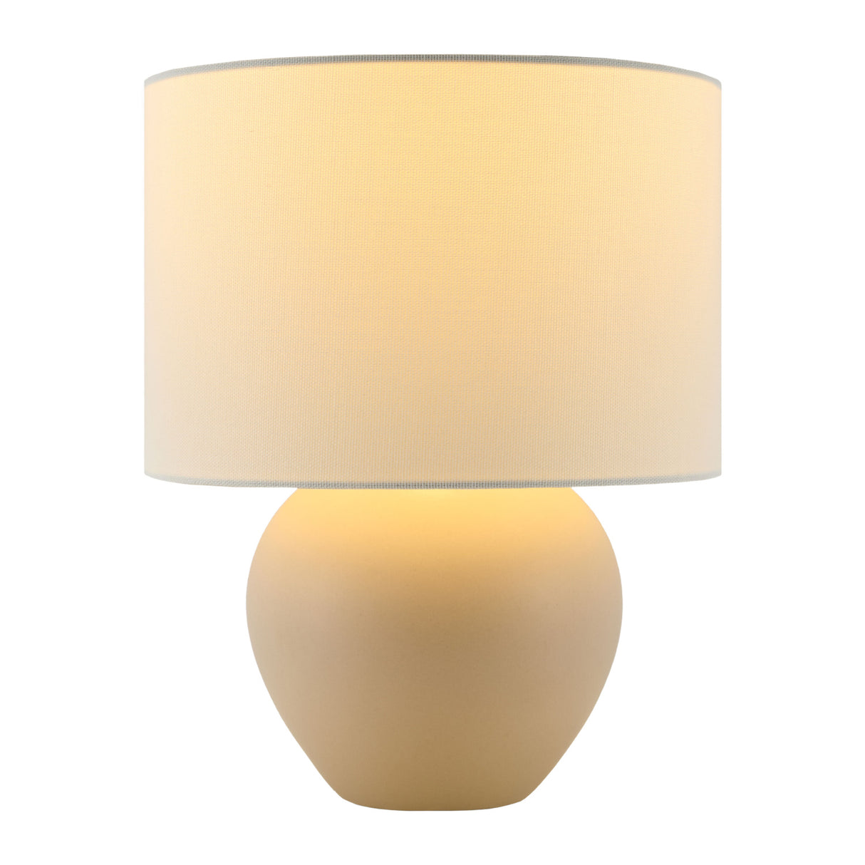 White Linen Ceramic Table Lamp | Oroa.com