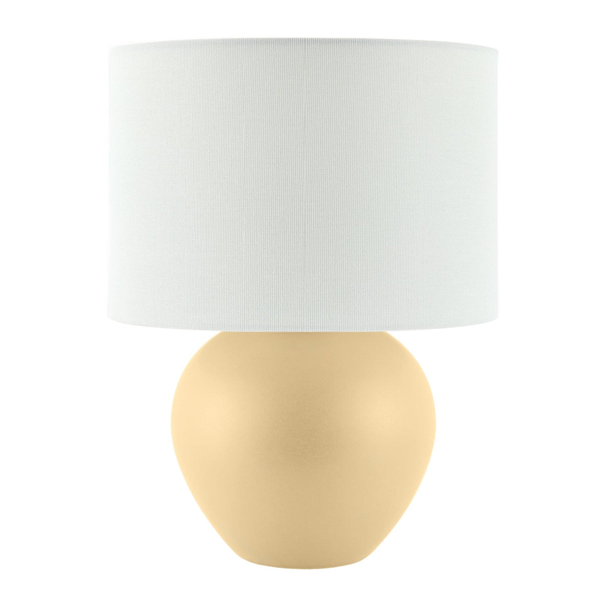 Modern European furniture - White Linen Ceramic Table Lamp - www.oroa.com