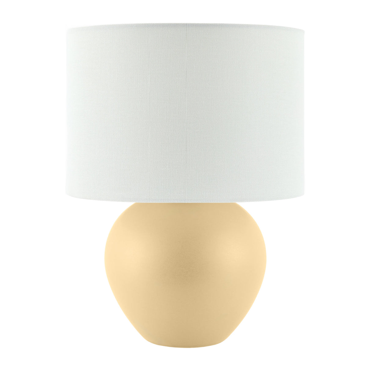 Modern European furniture - White Linen Ceramic Table Lamp - www.oroa.com