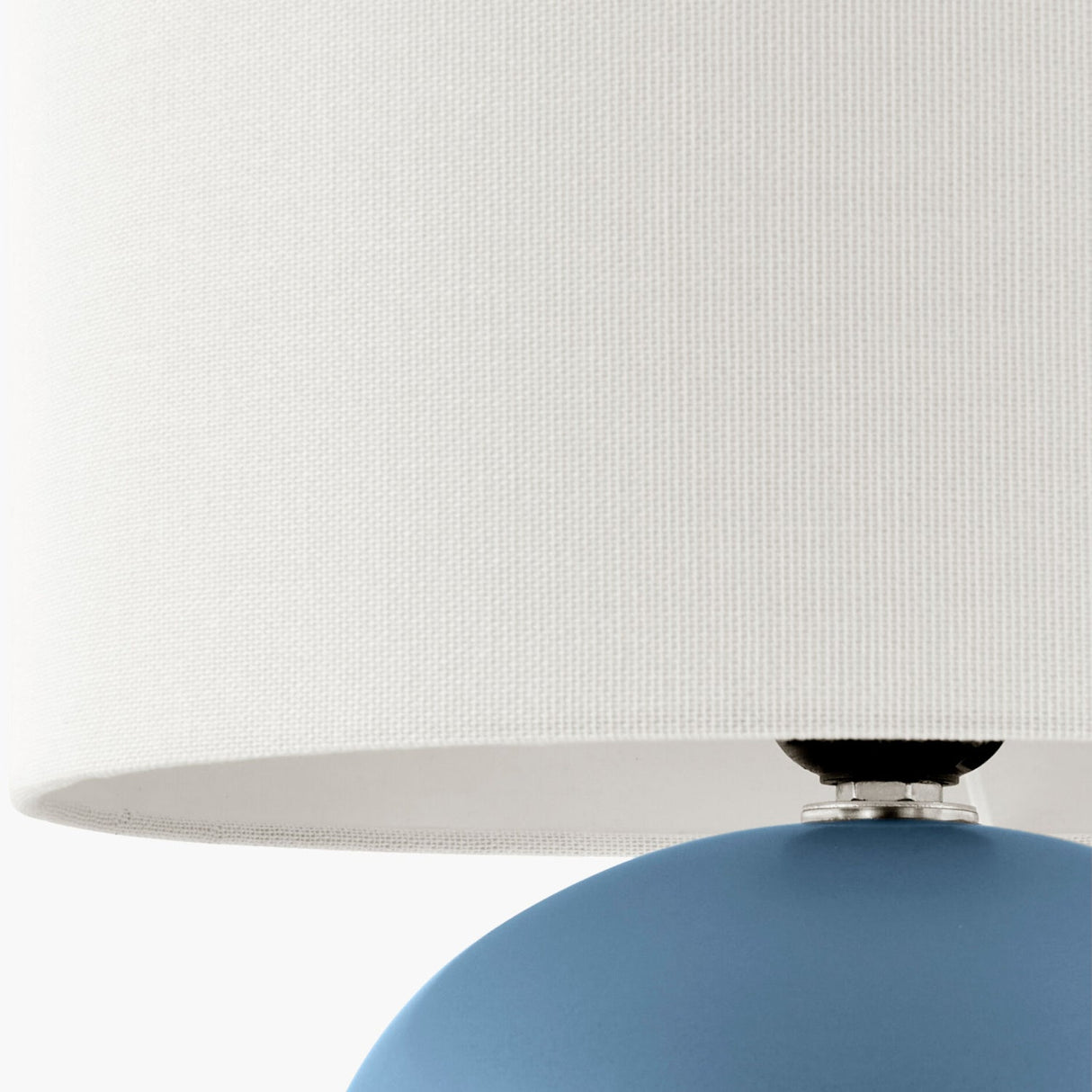 Modern European furniture - White Linen Ceramic Table Lamp - www.oroa.com