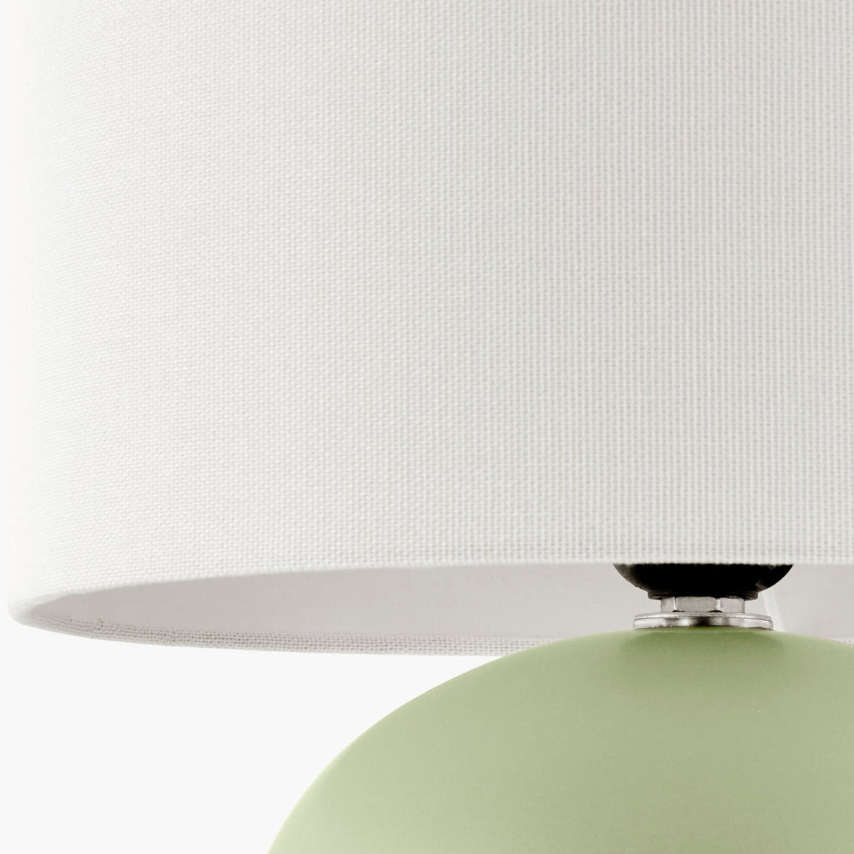 Modern European furniture - White Linen Ceramic Table Lamp - www.oroa.com
