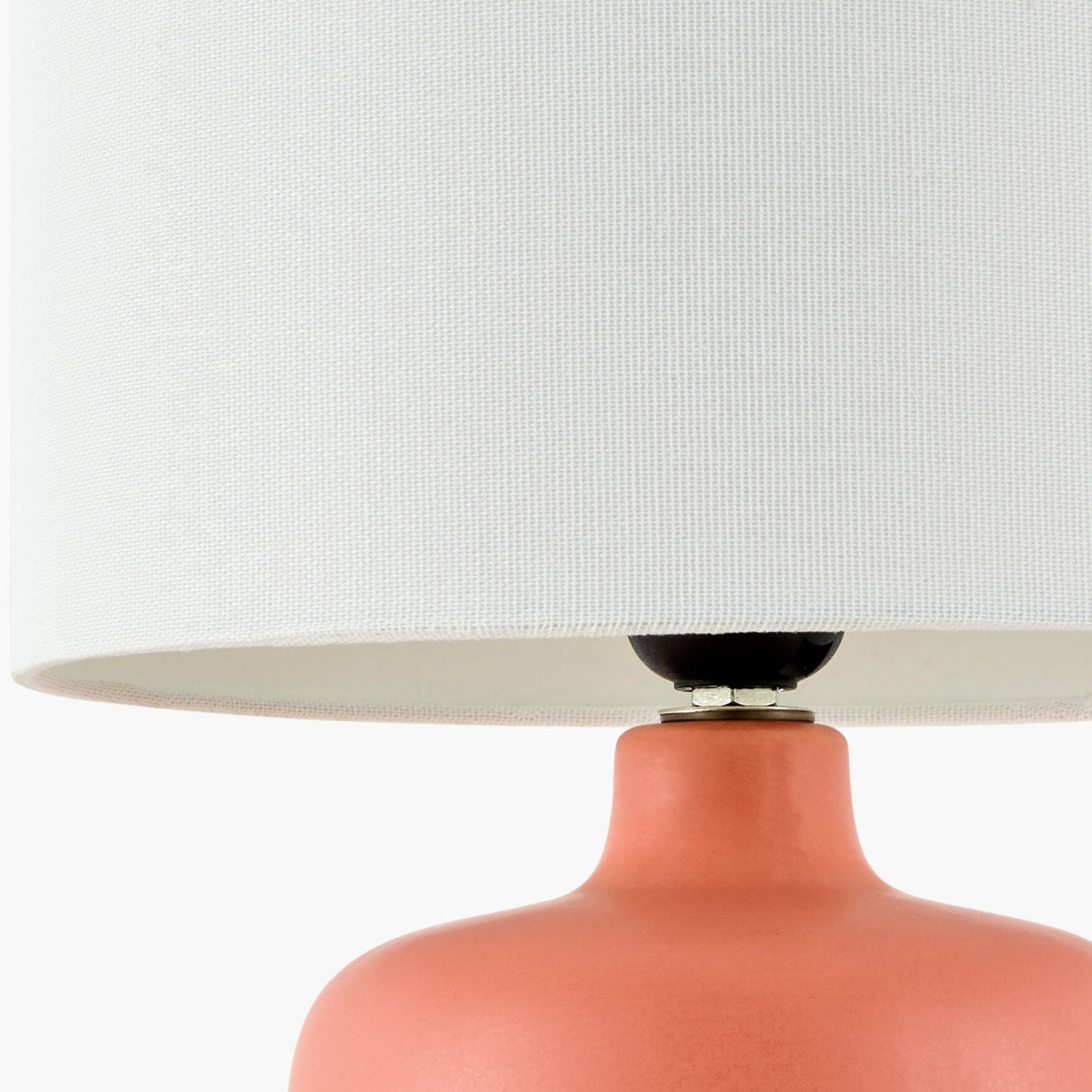 Modern European furniture - White Jute Ceramic Table Lamp - www.oroa.com