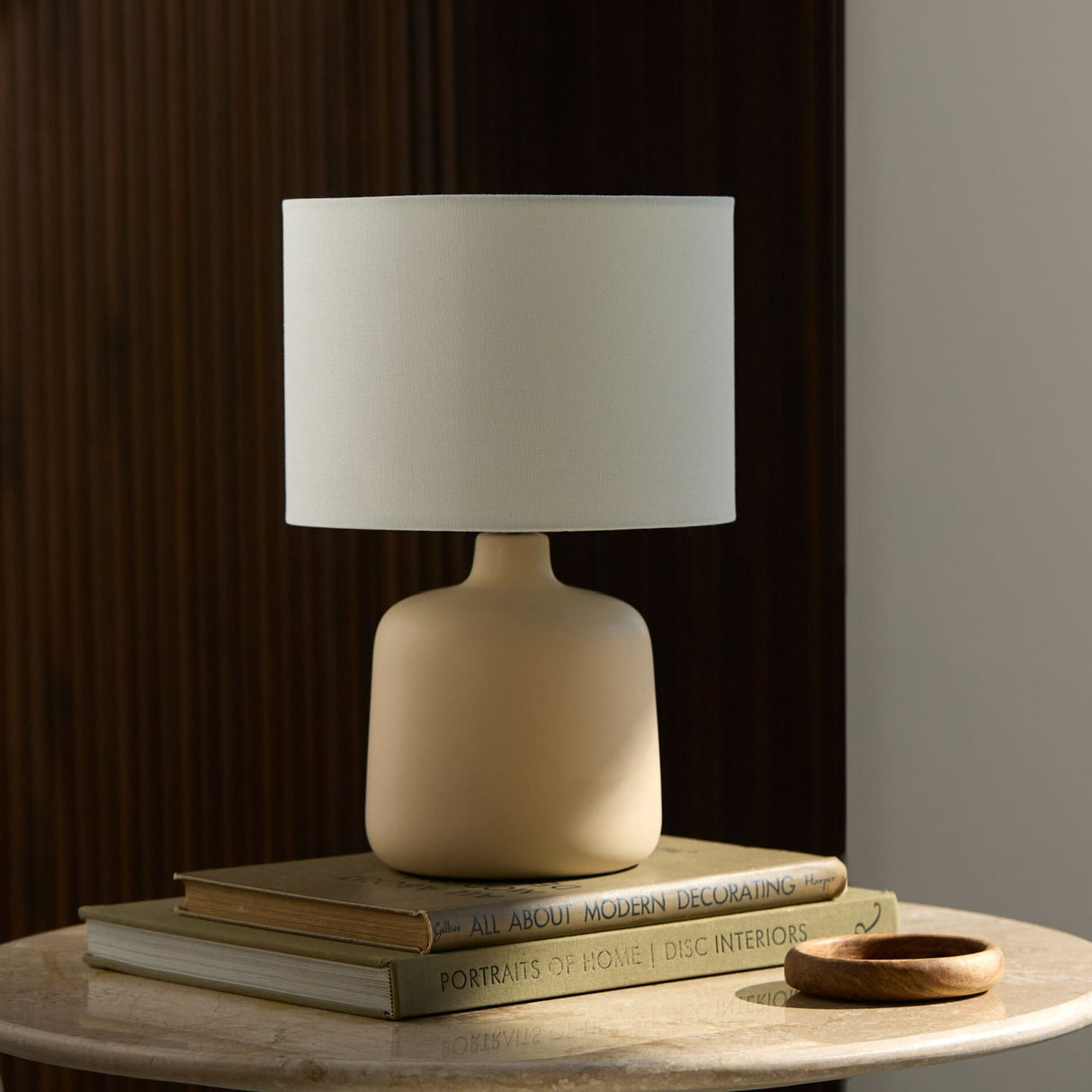 Modern European furniture - White Jute Ceramic Table Lamp - www.oroa.com