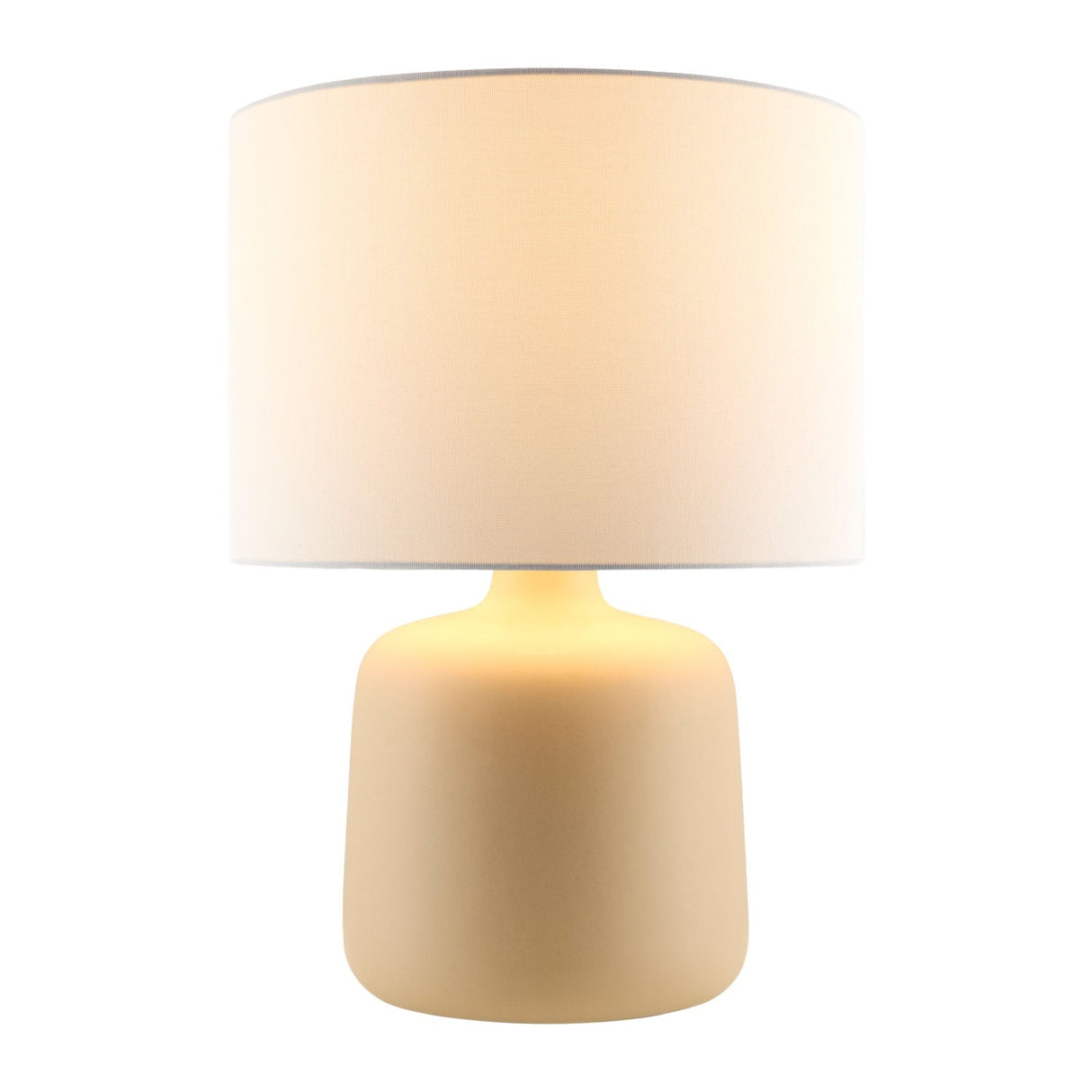 Modern European furniture - White Jute Ceramic Table Lamp - www.oroa.com