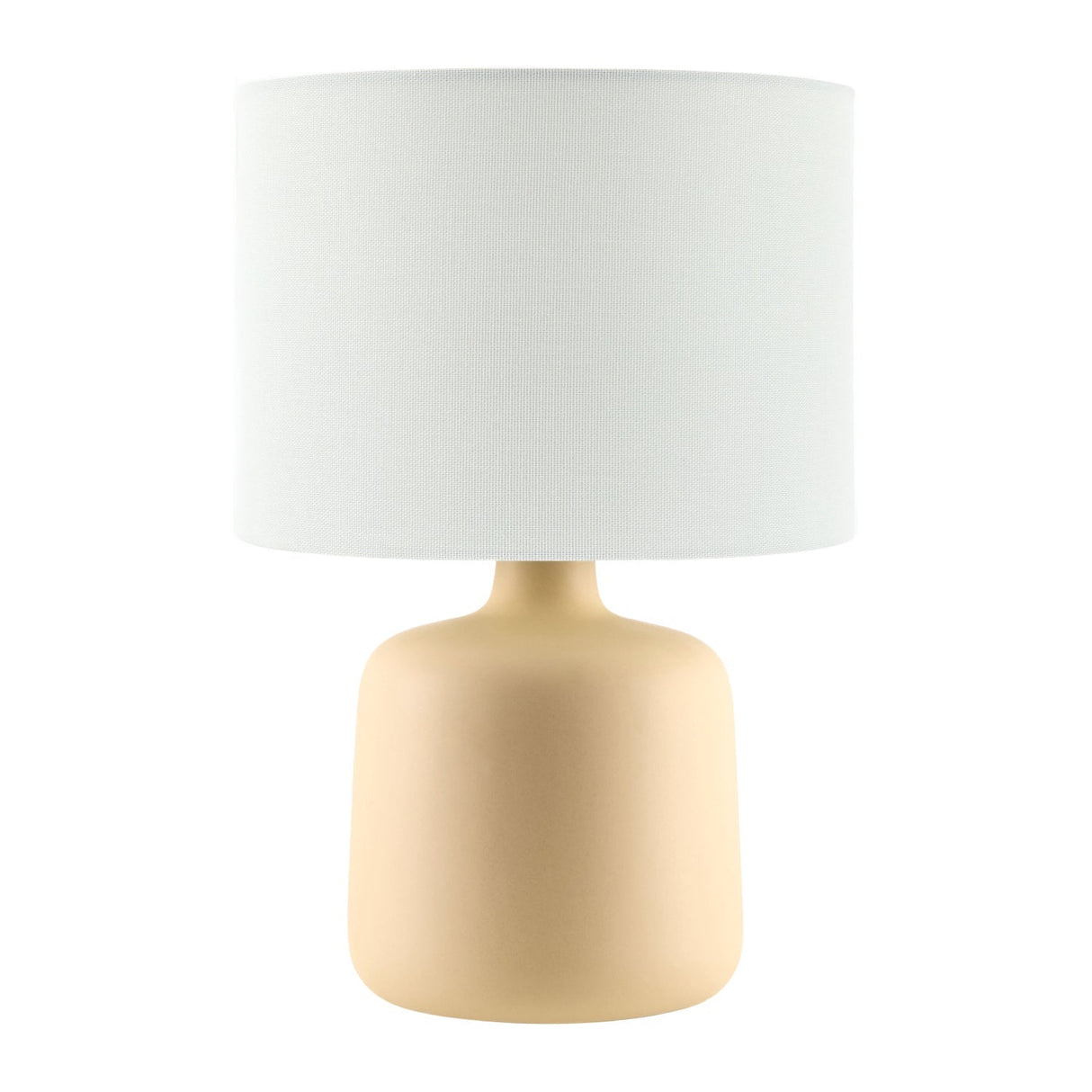 Modern European furniture - White Jute Ceramic Table Lamp - www.oroa.com