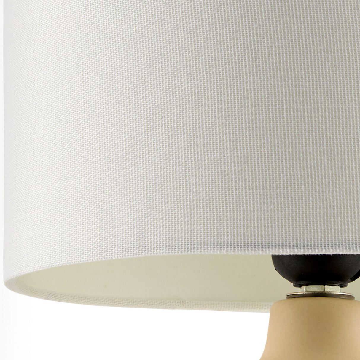 Modern European furniture - White Jute Ceramic Table Lamp - www.oroa.com