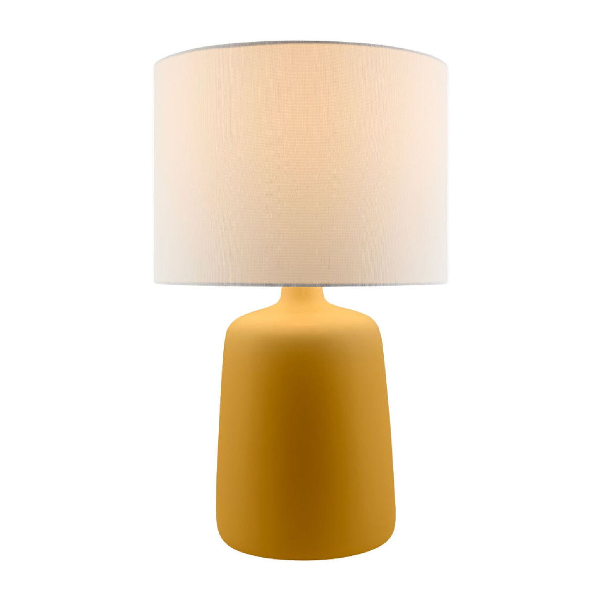 Modern European furniture - Ceramic White Linen Table Lamp - www.oroa.com