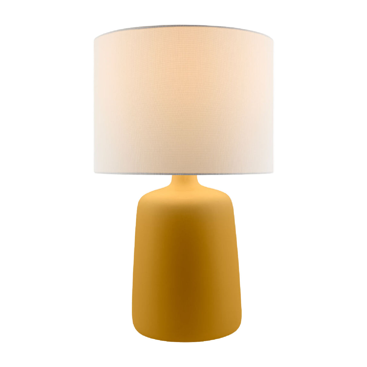 Modern European furniture - Ceramic White Linen Table Lamp - www.oroa.com