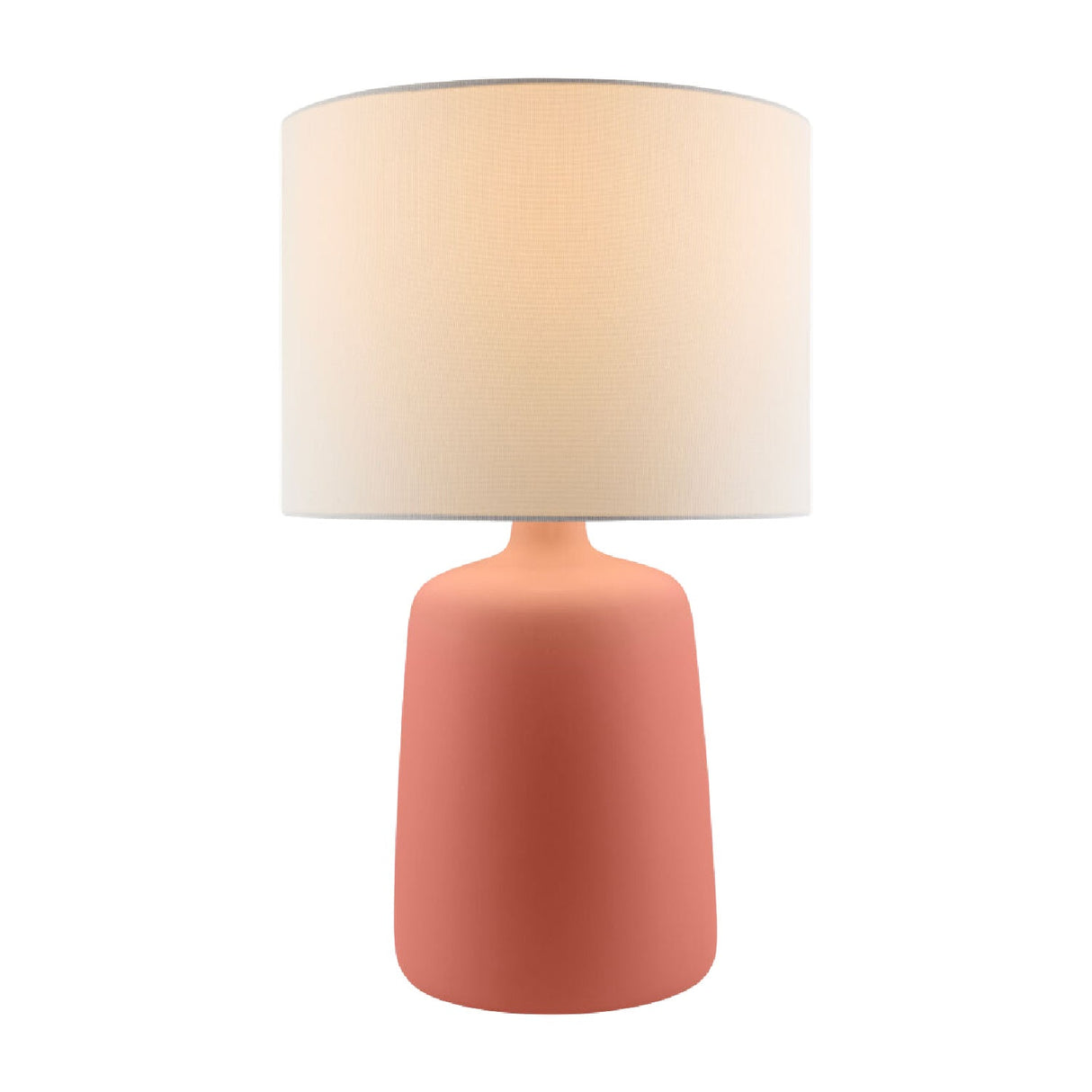 Modern European furniture - Ceramic White Linen Table Lamp - www.oroa.com