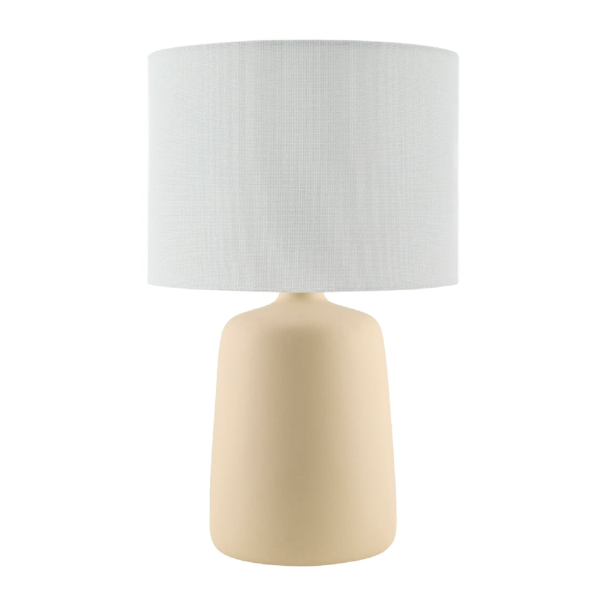 Modern European furniture - Ceramic White Linen Table Lamp - www.oroa.com