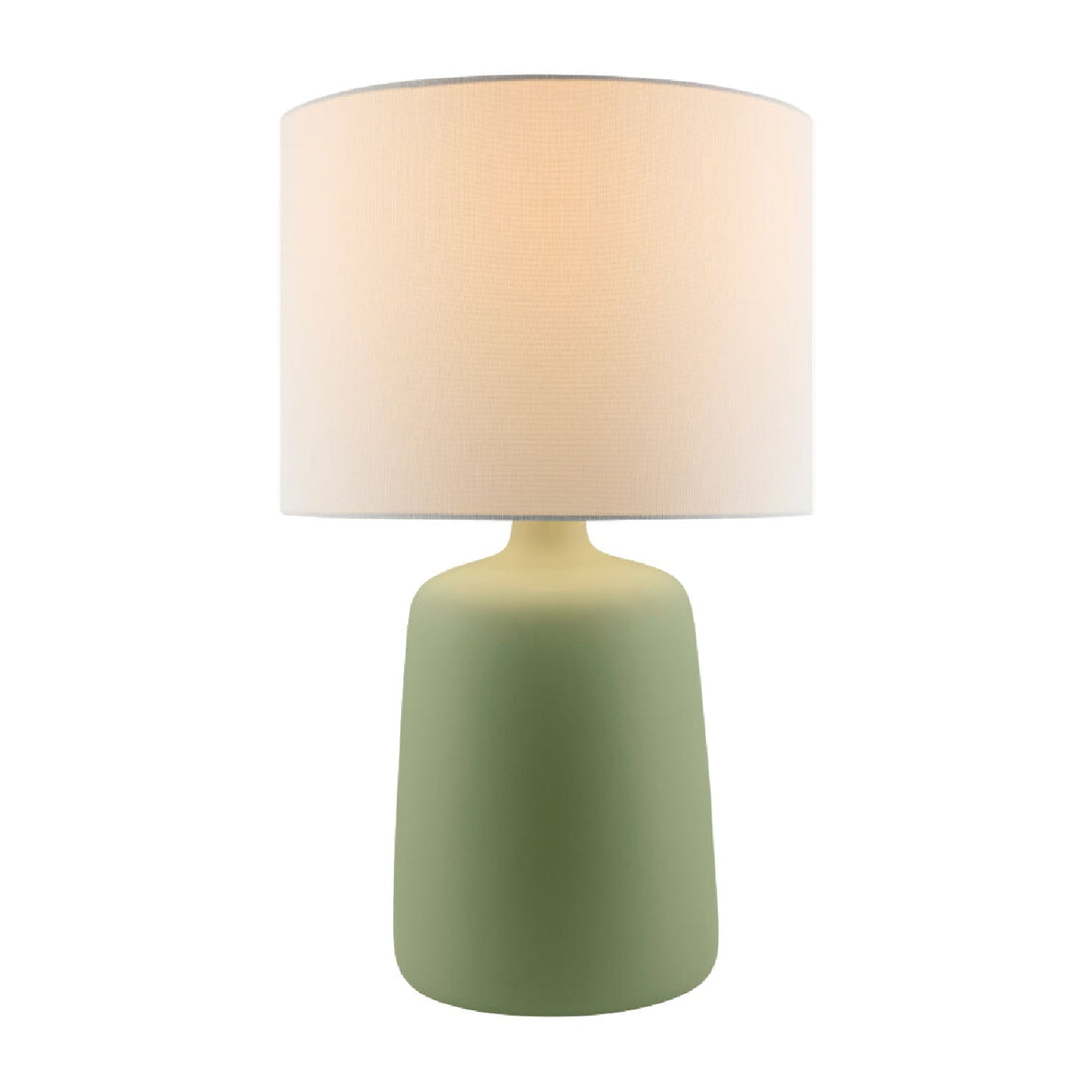 Modern European furniture - Ceramic White Linen Table Lamp - www.oroa.com