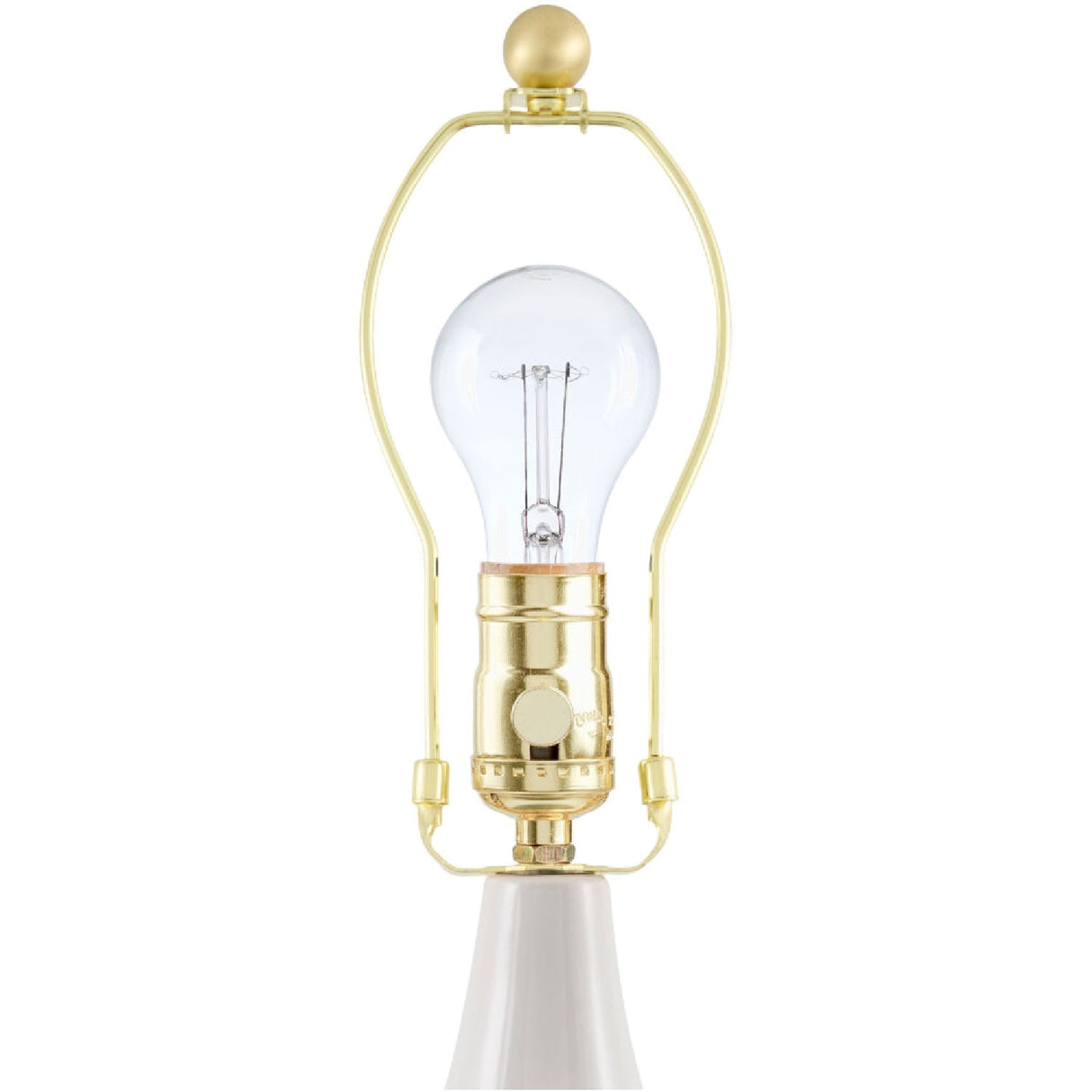 Modern European furniture - Glazed Cream Ceramic Table Lamp - www.oroa.com