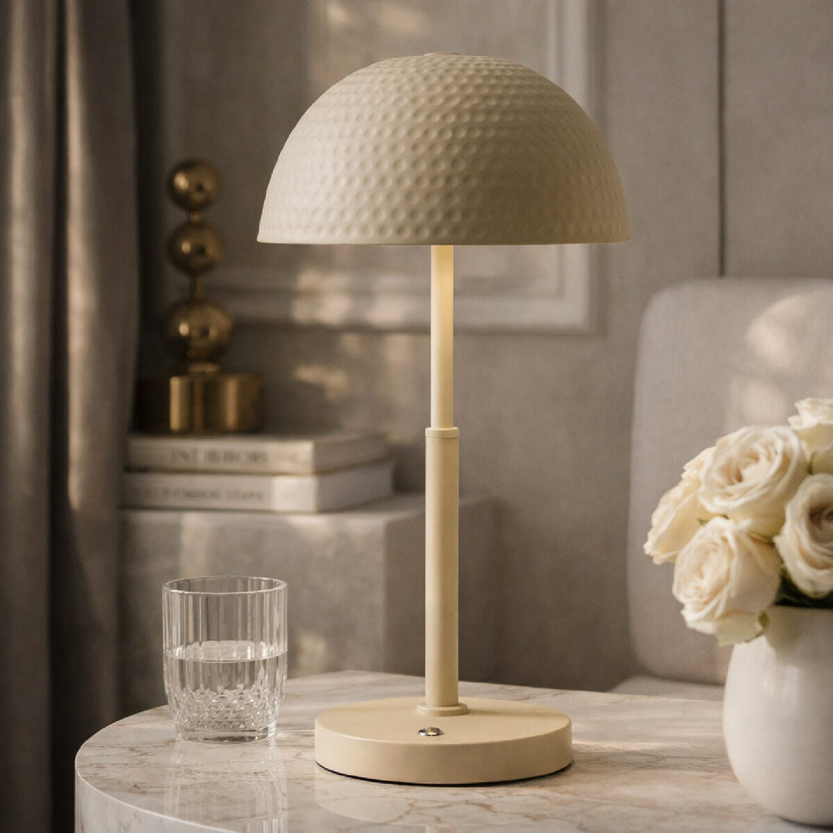 Modern European furniture - Metal Dome Accent Table Lamp - www.oroa.com