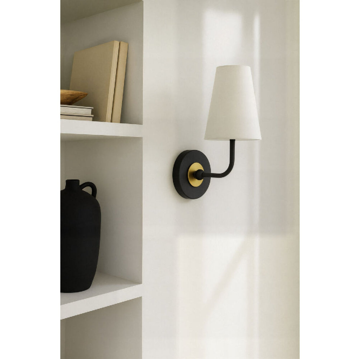 Modern European furniture - Elongated White Shade Wall Lamp - www.oroa.com
