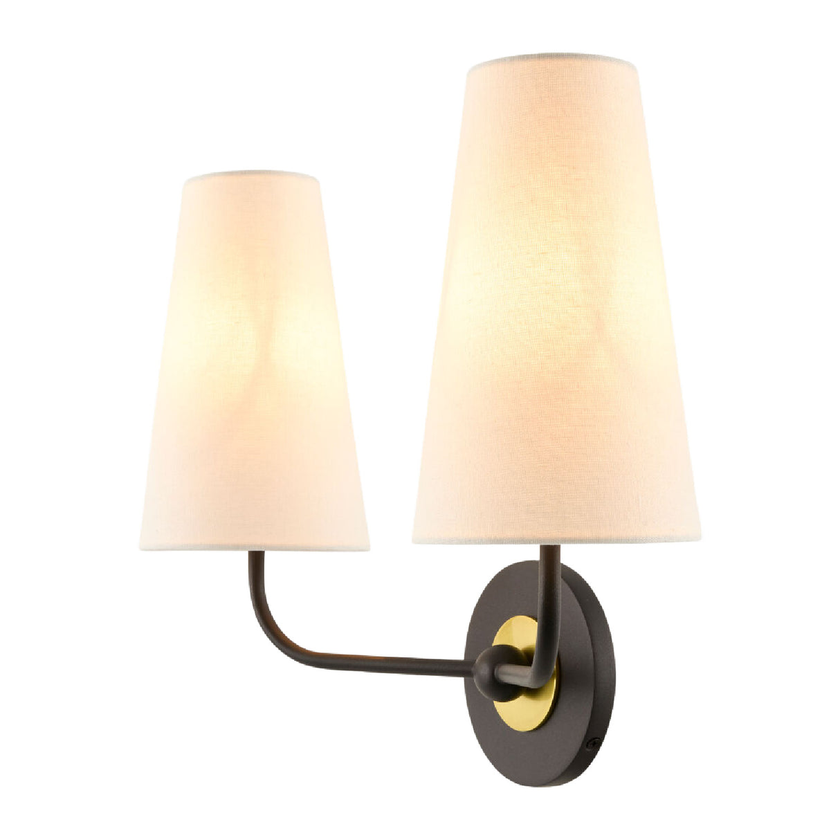 Elongated Dual-Shade Wall Lamp | Oroa.com