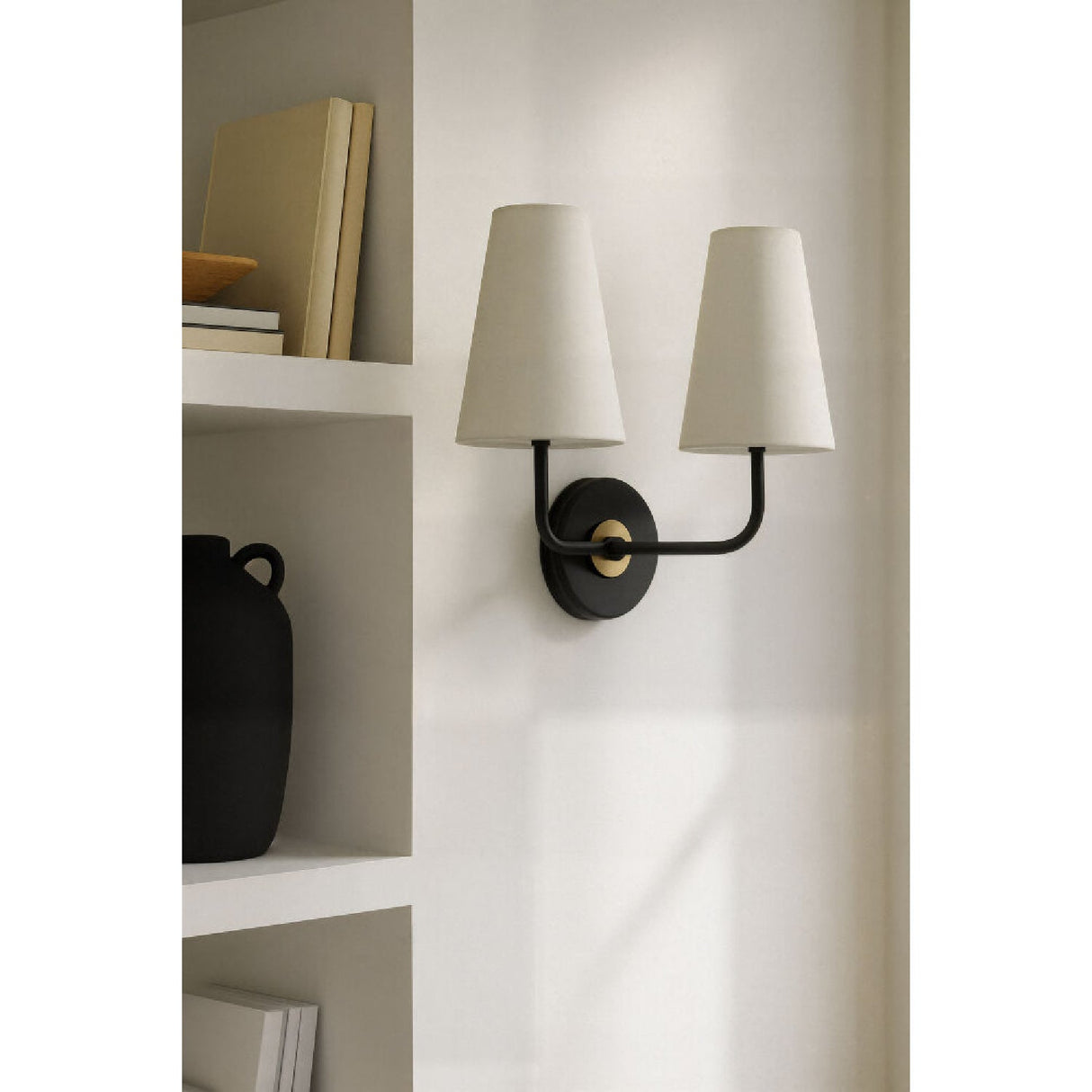 Modern European furniture - Elongated Dual-Shade Wall Lamp - www.oroa.com