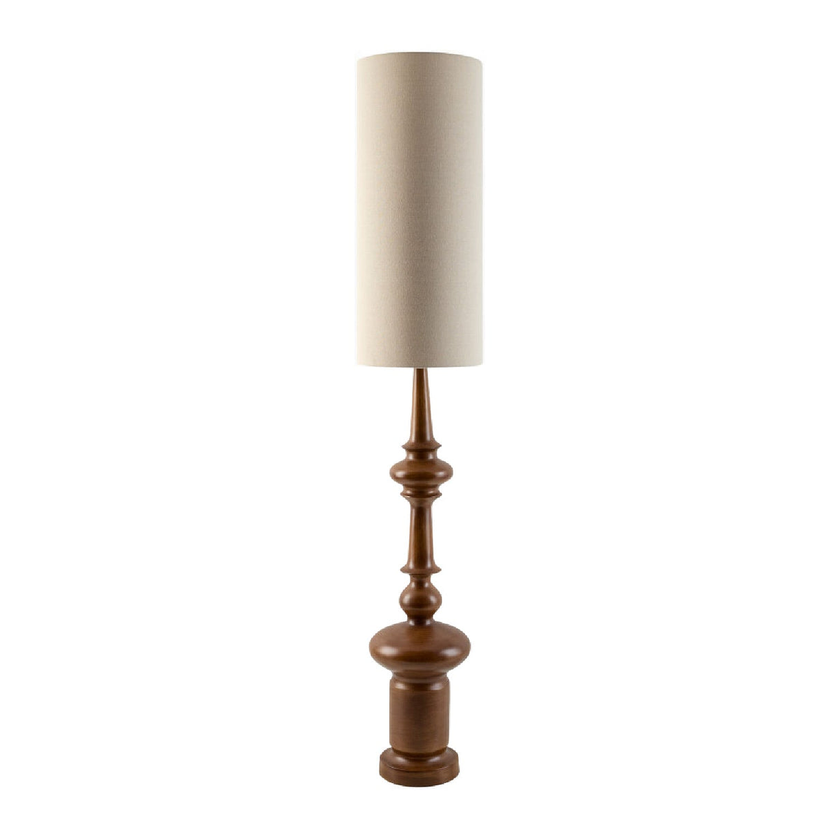 Modern European furniture - Cylindrical Linen Shade Floor Lamp - www.oroa.com