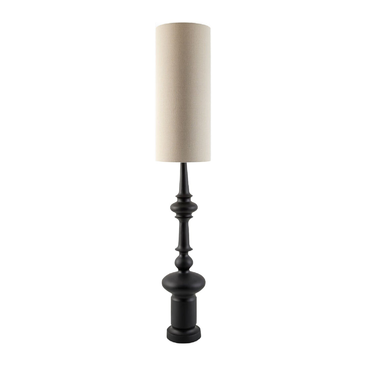 Modern European furniture - Cylindrical Linen Shade Floor Lamp - www.oroa.com
