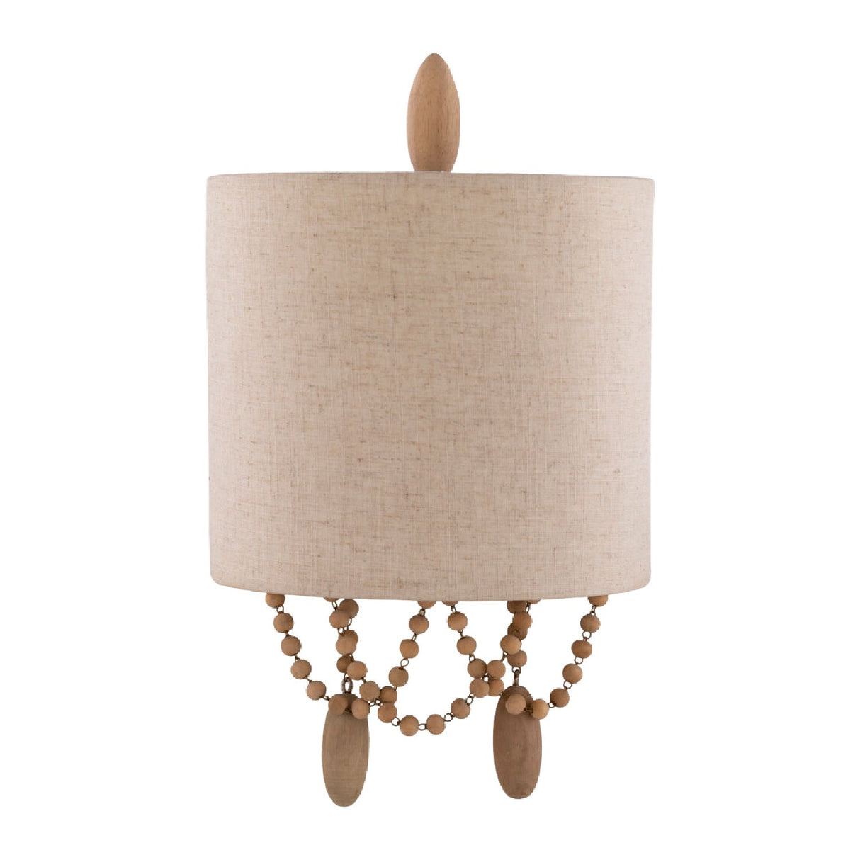 Modern European furniture - Beige Linen Beaded Wall Lamp - www.oroa.com