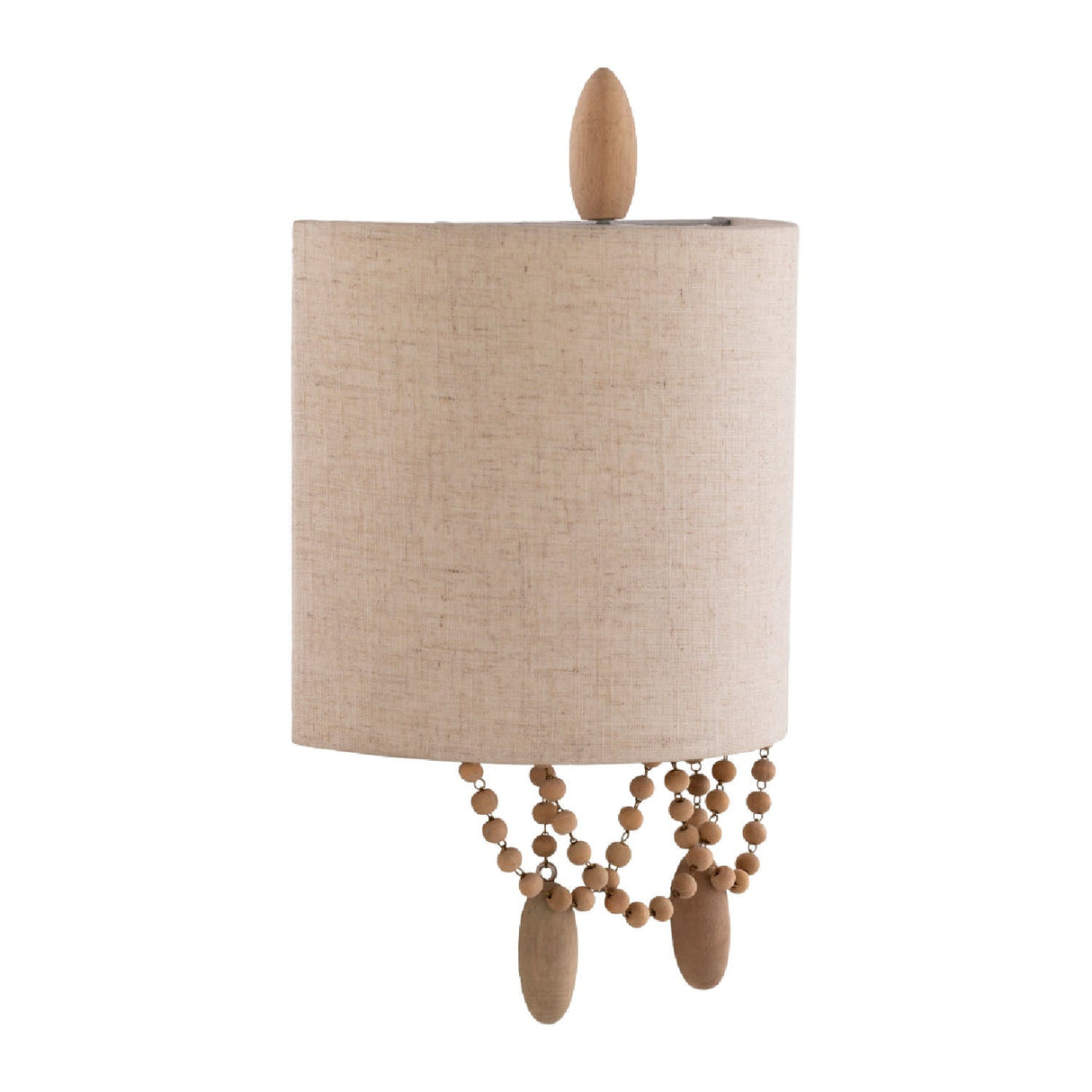 Modern European furniture - Beige Linen Beaded Wall Lamp - www.oroa.com