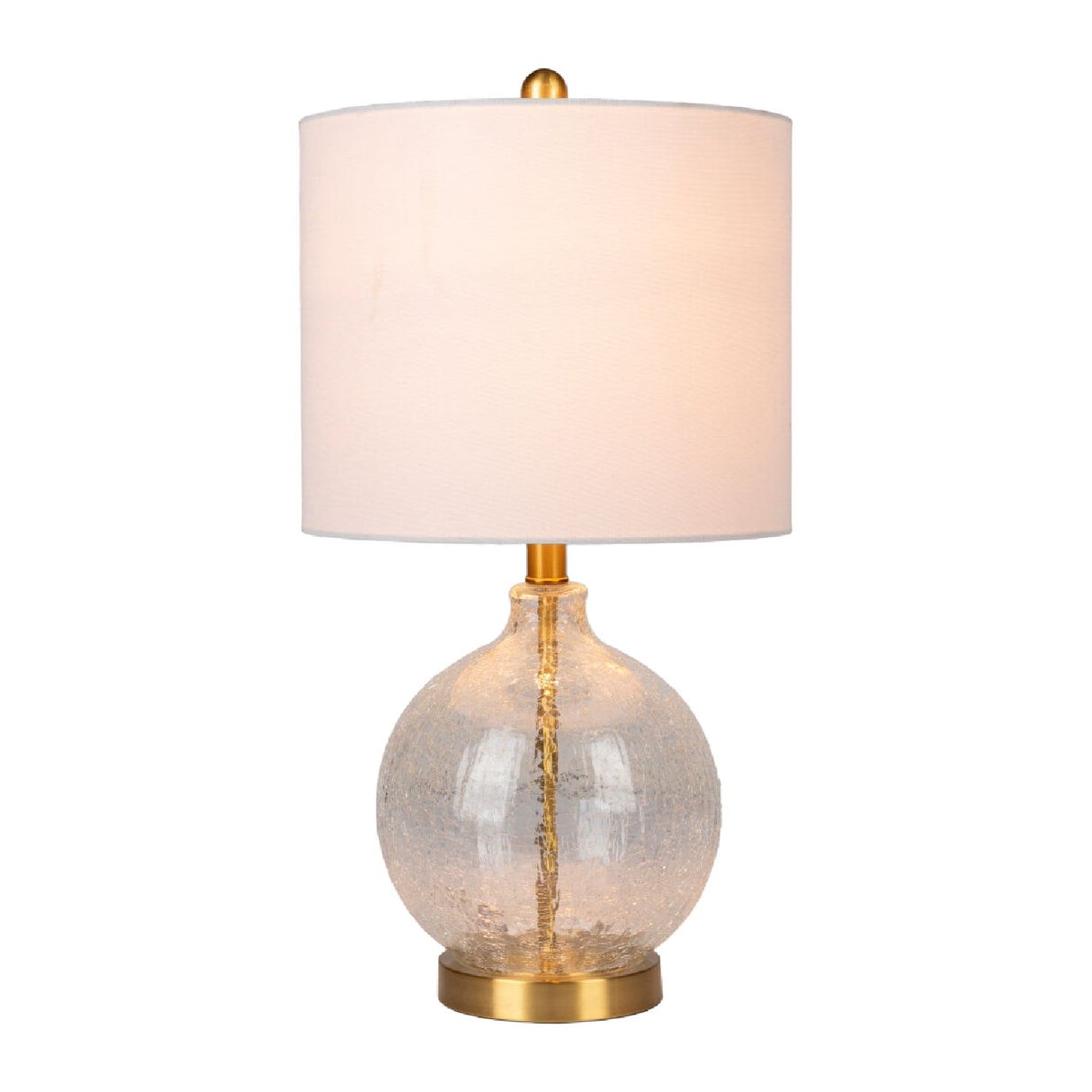 Modern European furniture - Crackle Clear Glass Table Lamp - www.oroa.com
