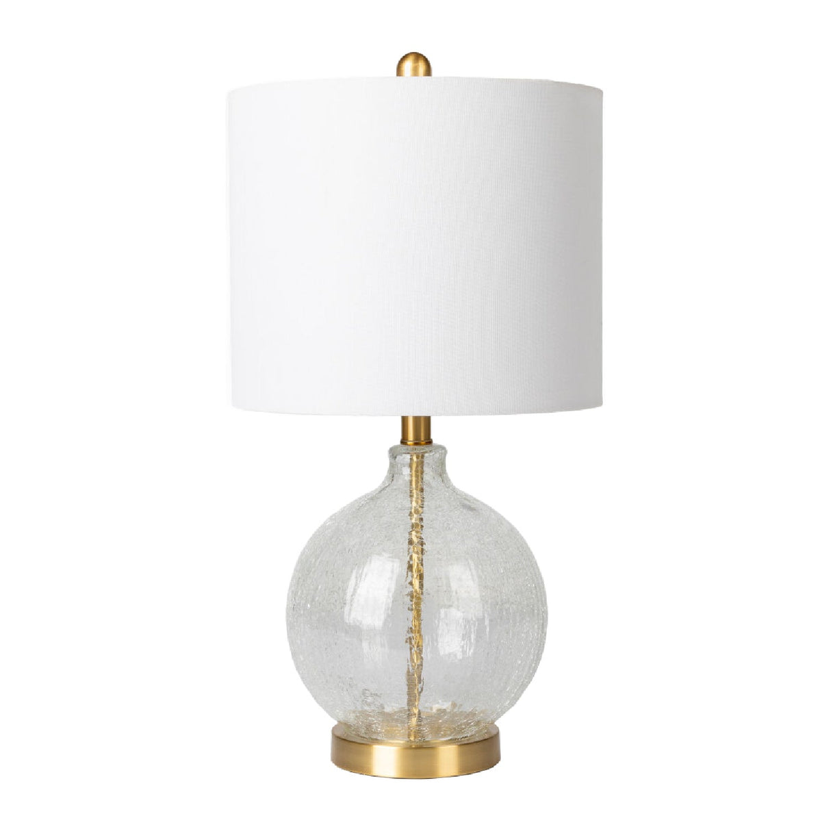 Modern European furniture - Crackle Clear Glass Table Lamp - www.oroa.com