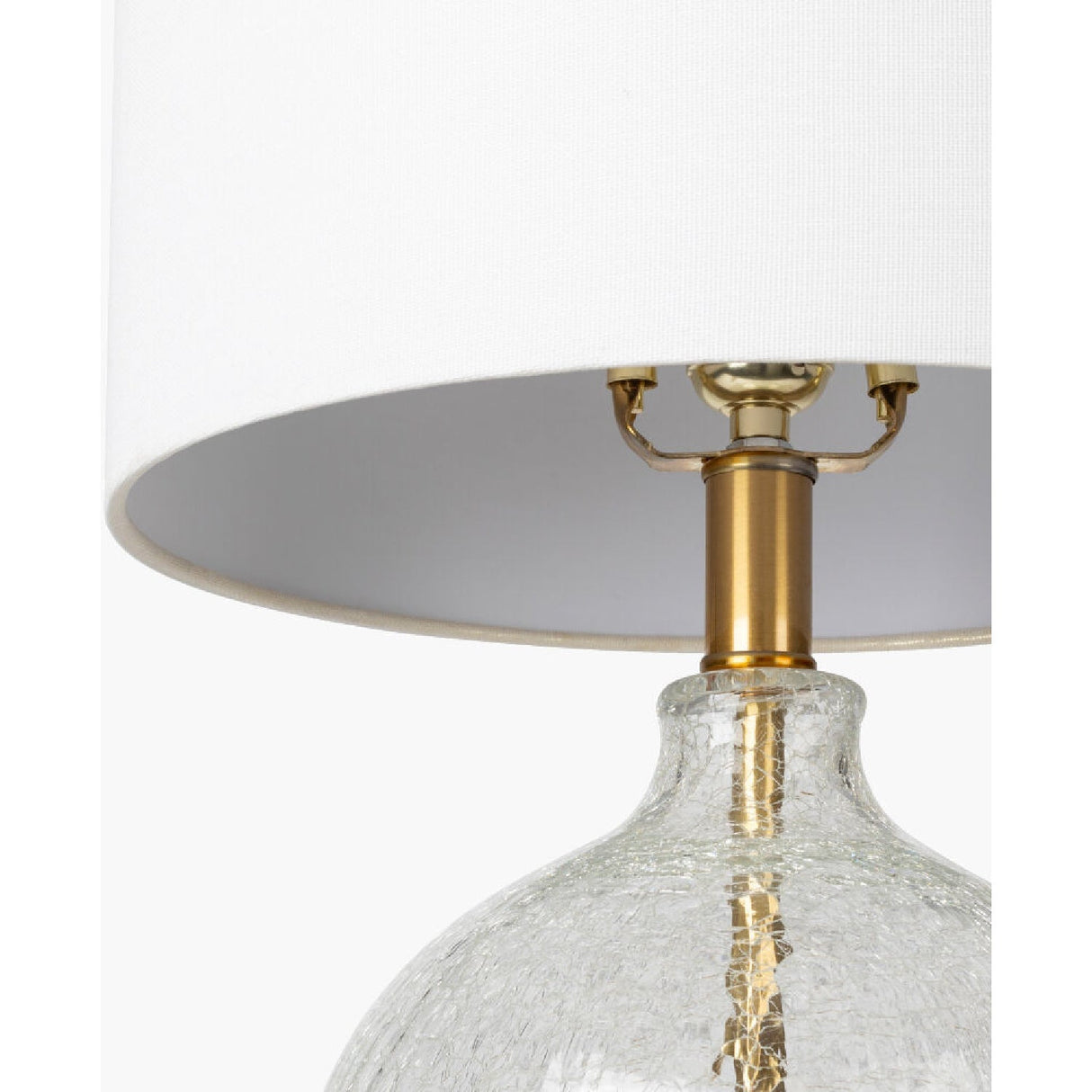 Modern European furniture - Crackle Clear Glass Table Lamp - www.oroa.com
