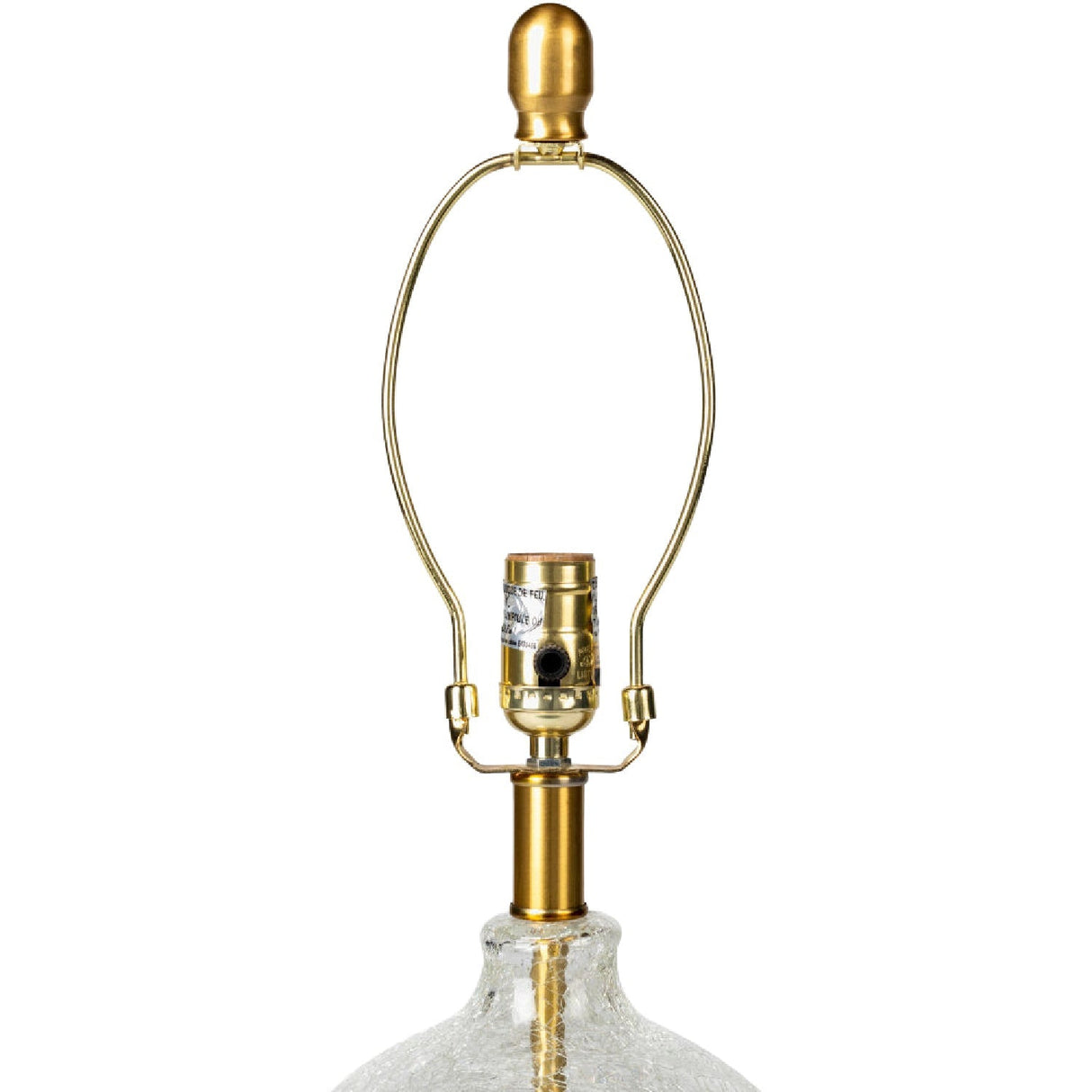 Modern European furniture - Crackle Clear Glass Table Lamp - www.oroa.com