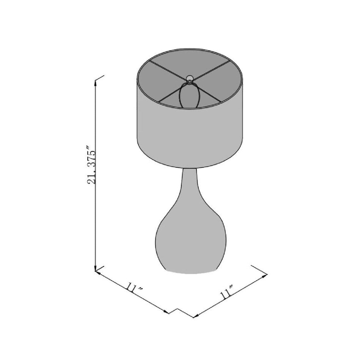 Modern European furniture - Ceramic Vase-Inspired Table Lamp - www.oroa.com