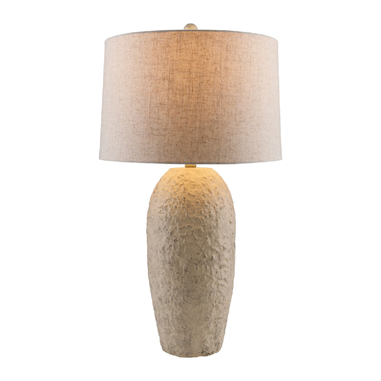 Modern European furniture - White Textured Ceramic Table Lamp - www.oroa.com