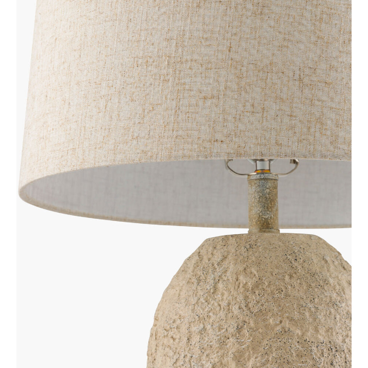 Modern European furniture - White Textured Ceramic Table Lamp - www.oroa.com