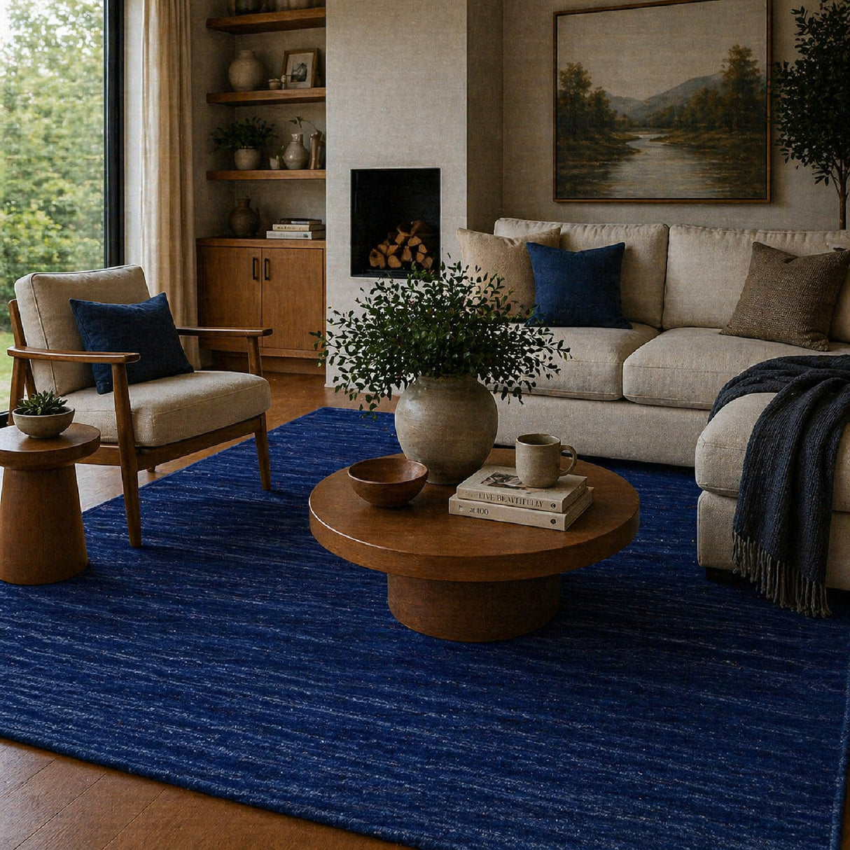 Modern European furniture - Hand-Knotted Wool Fringed Carpet - www.oroa.com