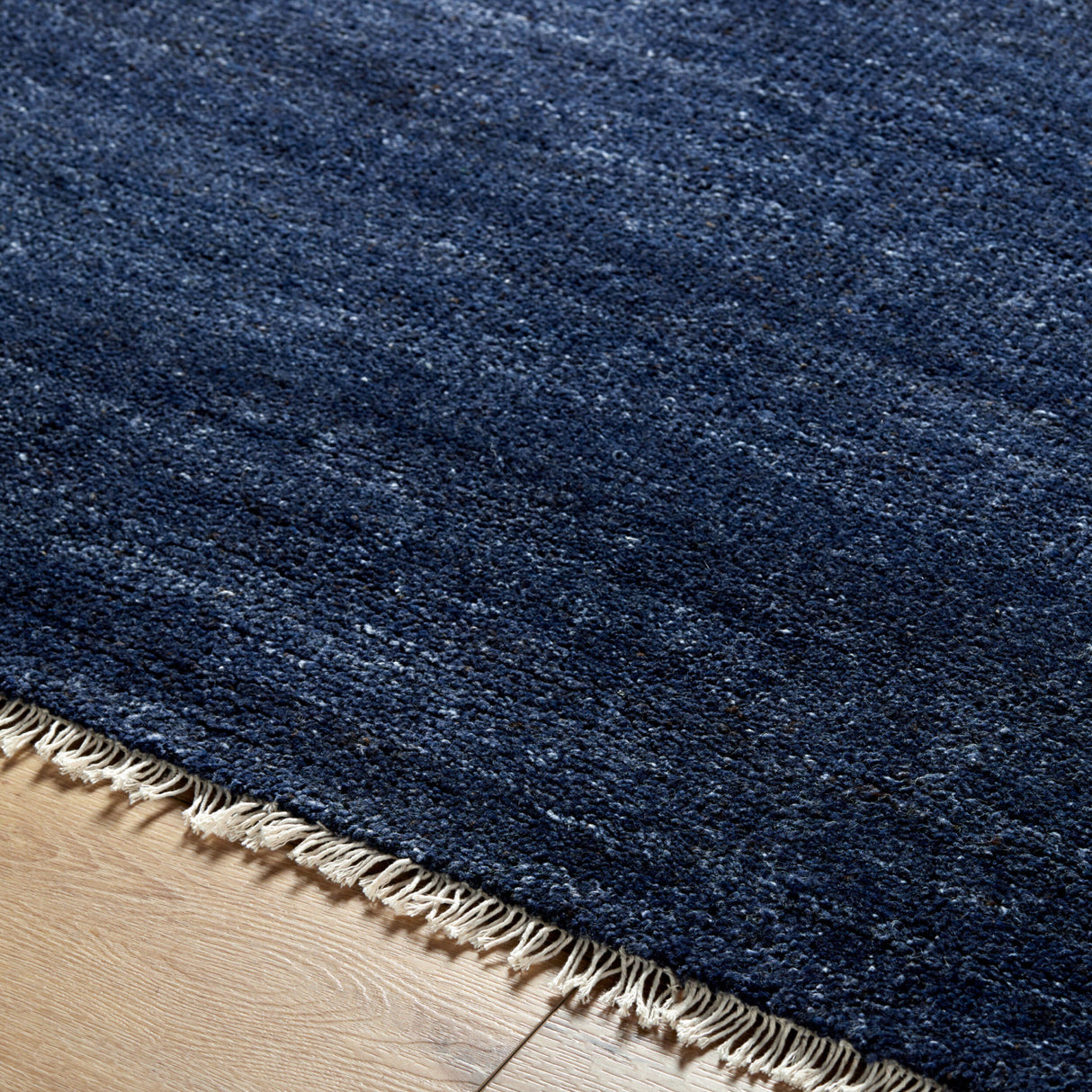 Modern European furniture - Blue Wool Fringed Table Runner - www.oroa.com