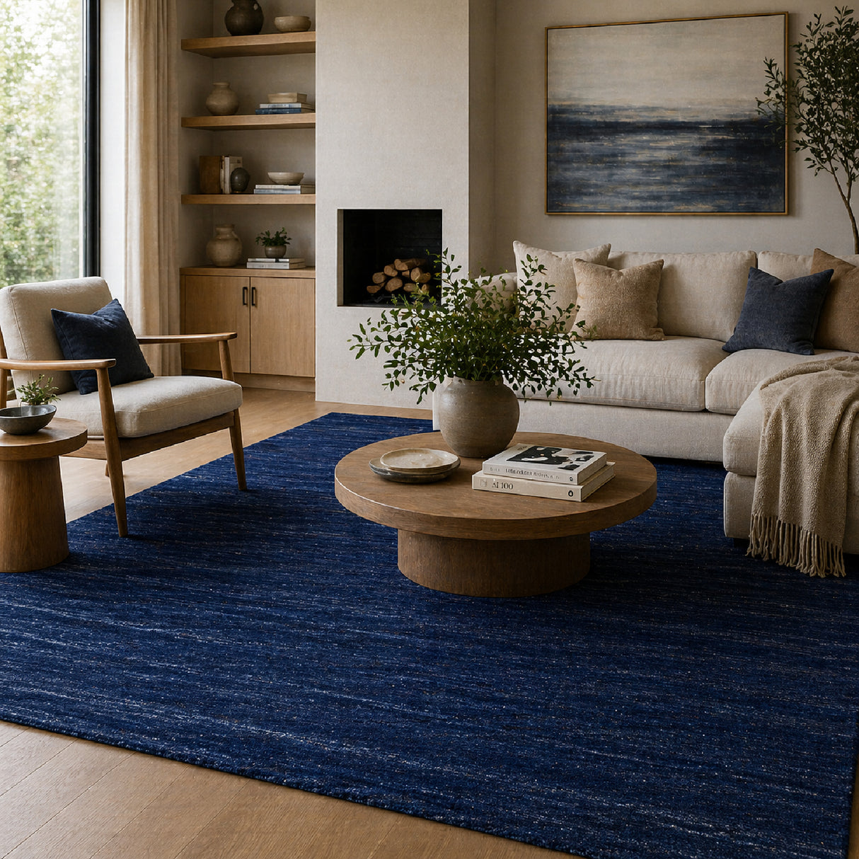 Modern European furniture - Hand-Knotted Wool Fringed Carpet - www.oroa.com