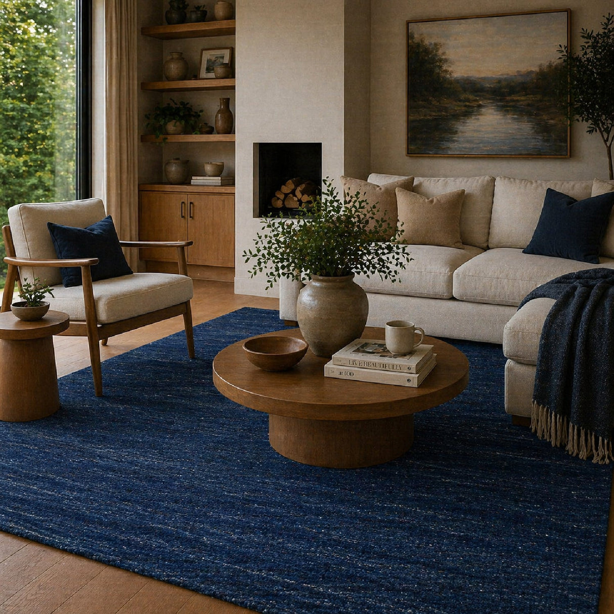 Modern European furniture - Hand-Knotted Wool Fringed Carpet - www.oroa.com