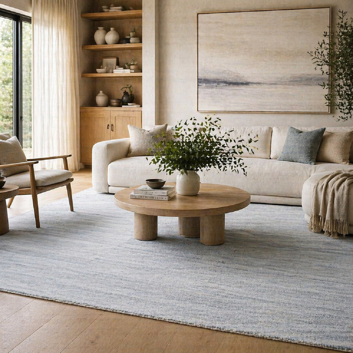 Modern European furniture - Hand-Knotted Wool Fringed Carpet - www.oroa.com