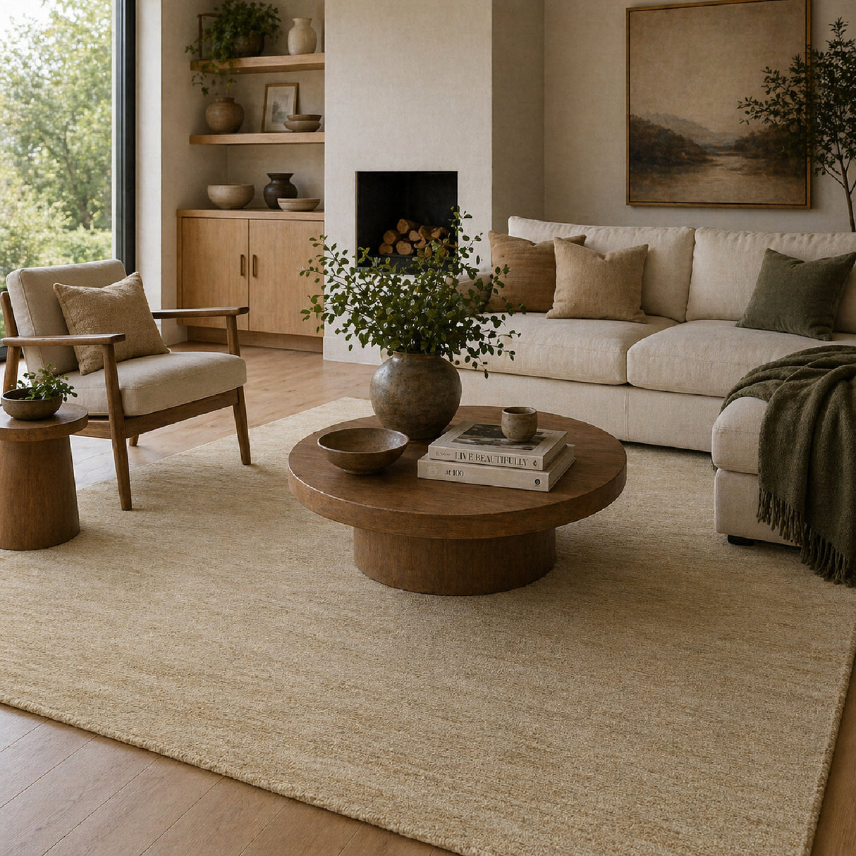 Modern European furniture - Hand-Knotted Wool Fringed Carpet - www.oroa.com