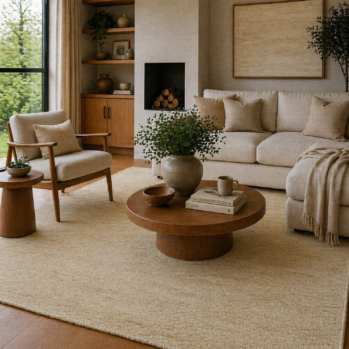 Modern European furniture - Hand-Knotted Wool Fringed Carpet - www.oroa.com